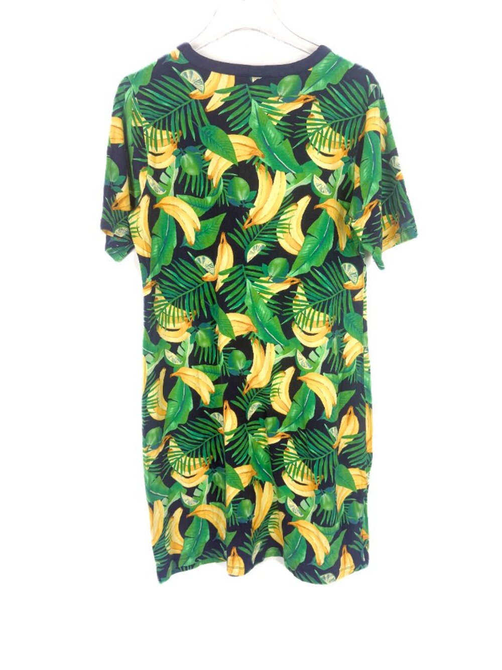NWT Old Navy Tropical Banana Palm Leaf Print T-Shirt Dress Short Sleeve Size XL - Picture 8 of 10